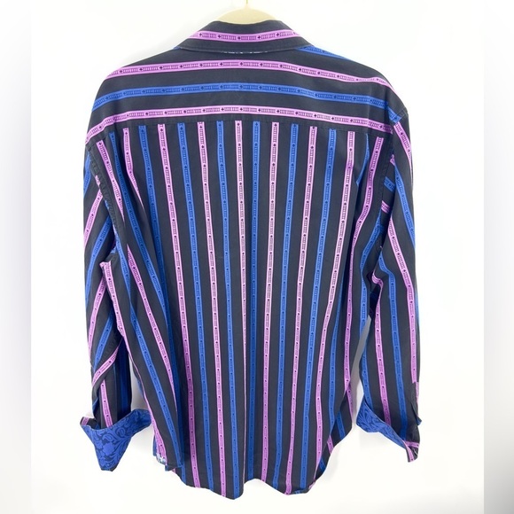 Robert Graham Button Down Shirt Mens XL Flip Cuff Colorful Statement Old Money - Picture 6 of 12